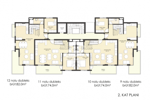 Apartment for sale  in Alanya, Antalya, Turkey, 2 bedrooms, 74m2, No. 139257 – photo 30