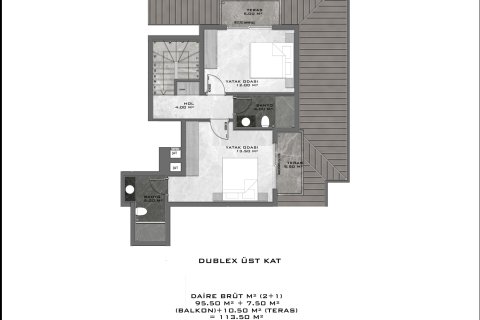 1+1 Wohnung in Mahmutlar, Antalya, Türkei Nr. 219262 - 18
