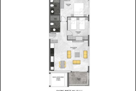 1+1 Wohnung in Mahmutlar, Antalya, Türkei Nr. 219262 - 15