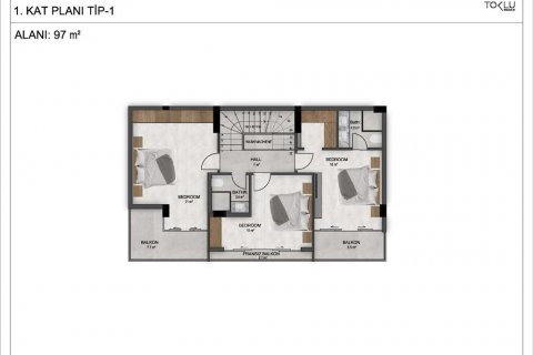Villa i Alanya, Antalya, Turkiet Nr. 95179 - 2