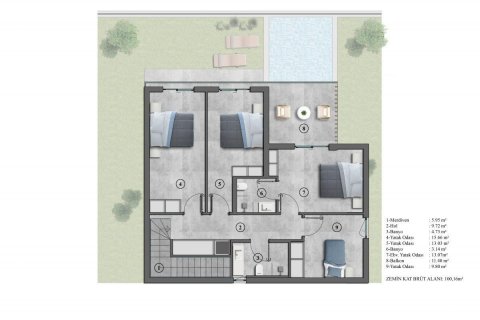 Villa   Konaklı, Antalya, Türkiye №94695 - 21