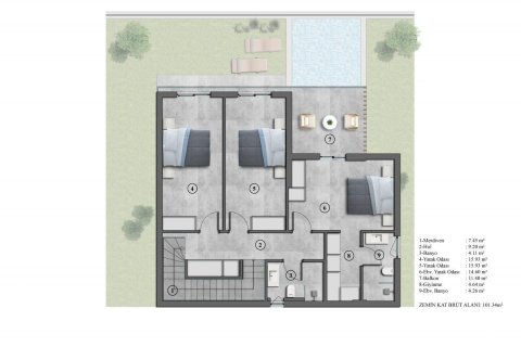 Villa   Konaklı, Antalya, Türkiye №94695 - 23