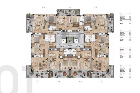 Продажа квартиры в Авсалларе, Анталье, Турция 2 комн., 62м2, №94696 – фото 29