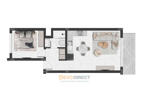1+1 Leilighet i Tatlisu, Famagusta, Nr. 225553 - 7