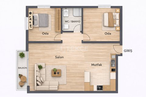 Продажа квартиры в Гирне, Северный Кипр 2+1, 100м2, №221404 – фото 15