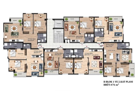 Продажа квартиры в Мерсине, Турция 2+1, 75м2, №238014 – фото 17