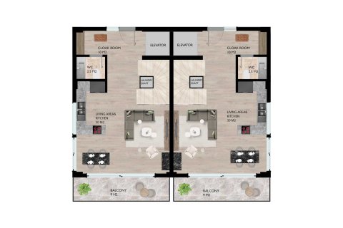 3+1 Villa in Alanya, Antalya, Türkei Nr. 54918 - 18
