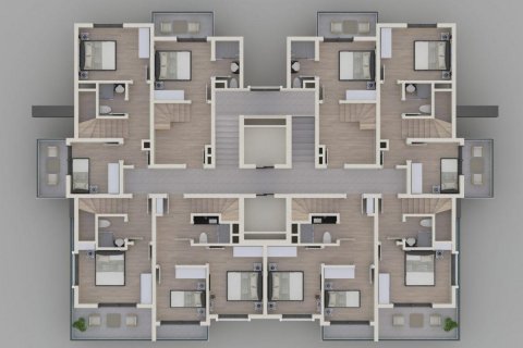 آپارتمان در Alanya ، ترکیه 48 متر مربع. شماره 95068 - 19