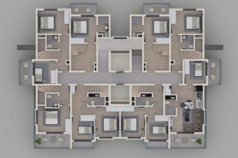 آپارتمان در Alanya ، ترکیه 48 متر مربع. شماره 95068 - 15