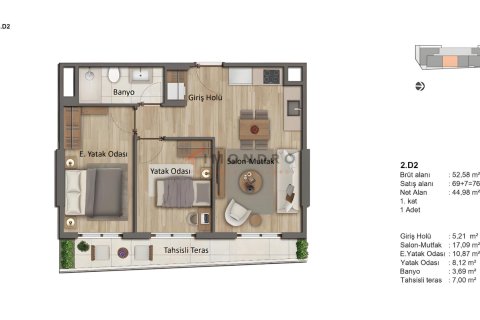 Apartment for sale  in Zeytinburnu, Istanbul, Turkey, 2 bedrooms, 72m2, No. 215562 – photo 11