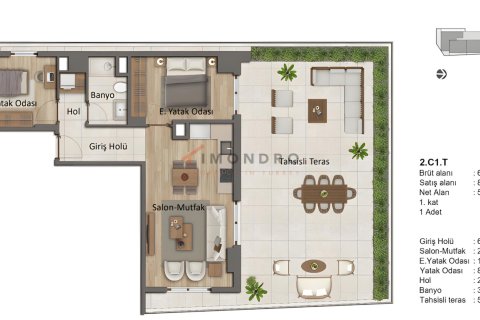 Apartment for sale  in Zeytinburnu, Istanbul, Turkey, 2 bedrooms, 72m2, No. 215562 – photo 14