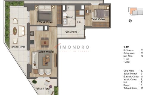 Apartment for sale  in Zeytinburnu, Istanbul, Turkey, 2 bedrooms, 72m2, No. 215562 – photo 13