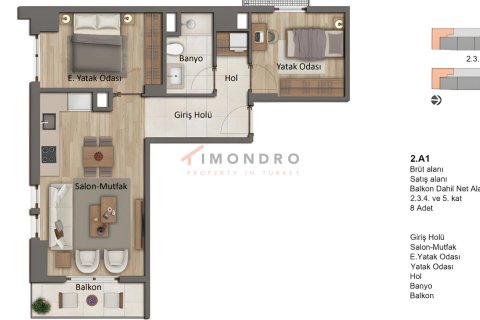Apartment for sale in Zeytinburnu, Istanbul, Turkey, 1 bedroom, 50m2, No. 215561 – photo 7