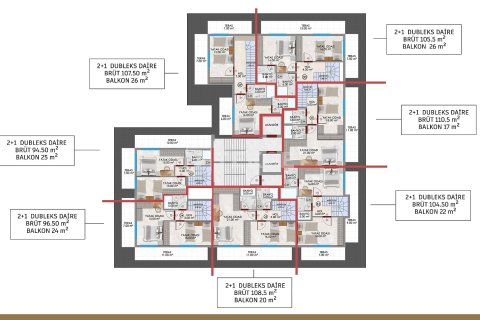 Продажа квартиры в Аланье, Анталье, Турция 2+1, 60м2, №219735 – фото 14