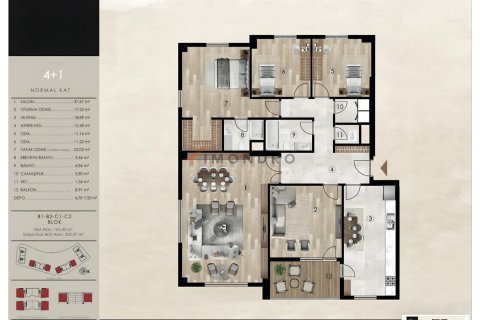 2+1 Wohnung in Basaksehir, Istanbul, Türkei Nr. 217050 - 6