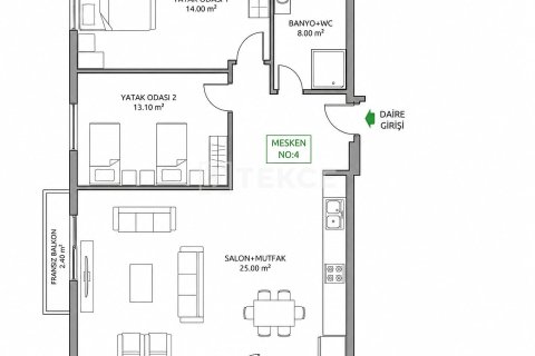 Продажа квартиры в Белеке, Анталье, Турция 3+1, 142м2, №226065 – фото 10