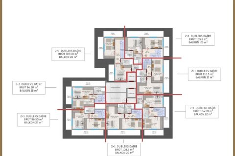 1+1 Wohnung in Alanya, Antalya, Türkei Nr. 212342 - 23