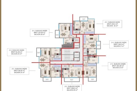1+1 Wohnung in Alanya, Antalya, Türkei Nr. 212342 - 22