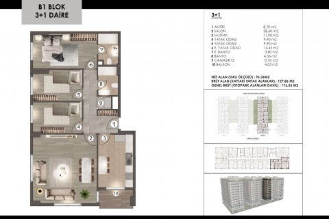 Wohnung in Zeytinburnu, Istanbul, Türkei Nr. 94484 - 14