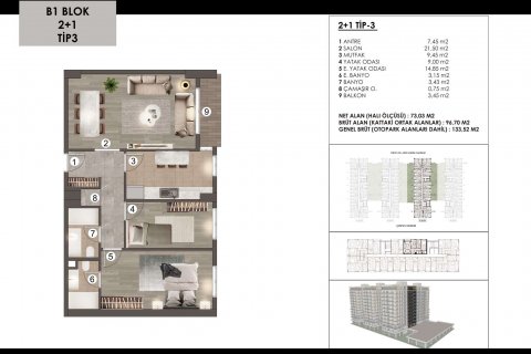 Wohnung in Zeytinburnu, Istanbul, Türkei Nr. 94484 - 13