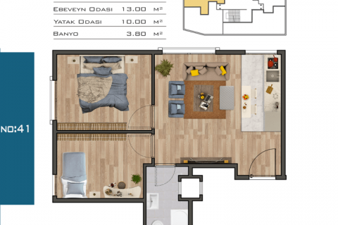 Apartment for sale in Kâğıthane, Istanbul, Turkey, 53m2, No. 94486 – photo 28