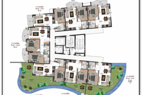 2+1 Leilighet i Alanya, Antalya, Tyrkia Nr. 63755 - 24