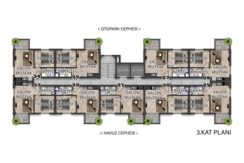 Takleilighet i Alanya, Antalya, Tyrkia Nr. 94369 - 10