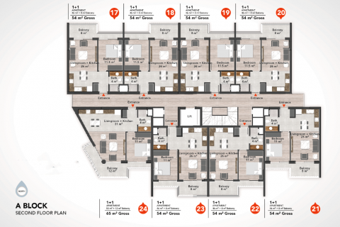 Penthouse for sale in Alanya, Antalya, Turkey, 140m2, No. 95168 – photo 10
