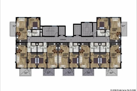 Leilighet i Demirtas, Alanya, Antalya, Tyrkia Nr. 95166 - 24