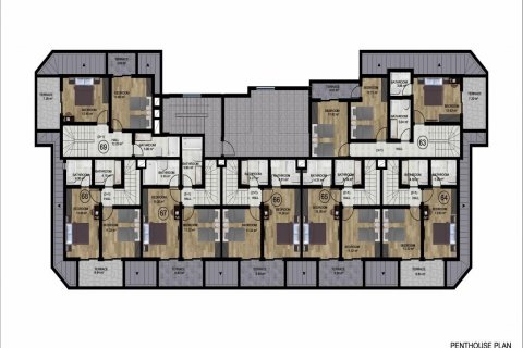 Leilighet i Demirtas, Alanya, Antalya, Tyrkia Nr. 95166 - 26