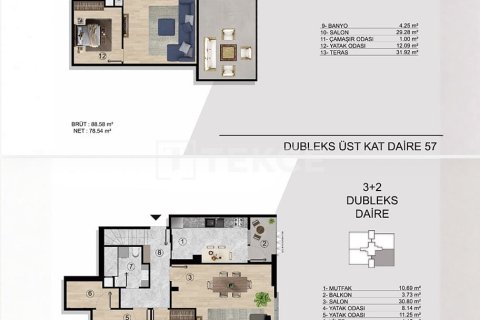 3+1 Leilighet i Istanbul, Tyrkia Nr. 225381 - 16