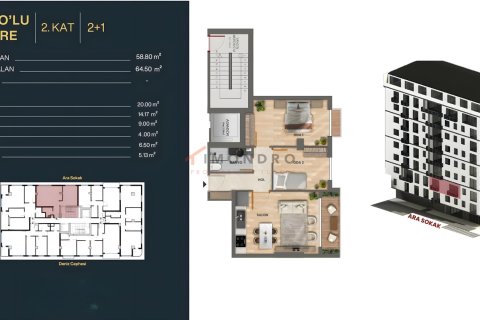 Daire  2+1  Beşiktaş, İstanbul, Türkiye №221259 - 27