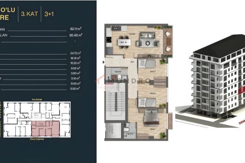 Daire  1+1  Beşiktaş, İstanbul, Türkiye №221258 - 25