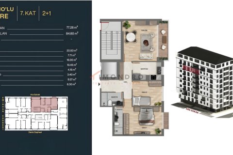 Daire  1+1  Beşiktaş, İstanbul, Türkiye №221258 - 18