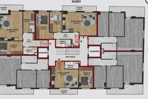 1+1 Lägenhet i Antalya, Turkiet Nr. 221262 - 3