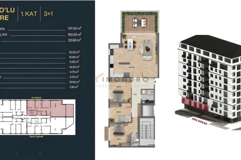 Daire 3+1 Beşiktaş, İstanbul, Türkiye №221260 - 28