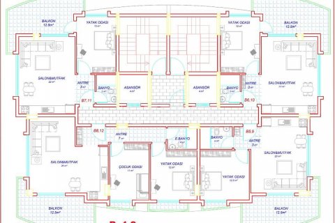 2+1 Leilighet i Alanya, Antalya, Tyrkia Nr. 44292 - 9