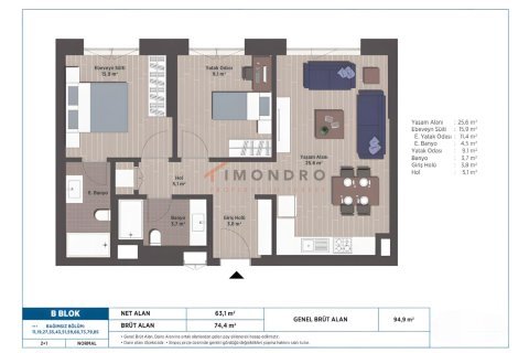 Daire  2+1  Ataşehir, İstanbul, Türkiye №212896 - 27
