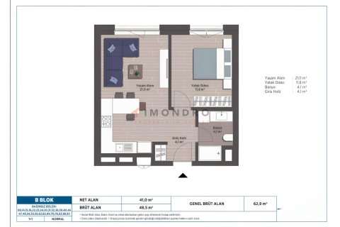 Daire  2+1  Ataşehir, İstanbul, Türkiye №212896 - 26