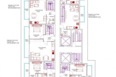 Dubleks daire   Mahmutlar, Antalya, Türkiye №94868 - 17