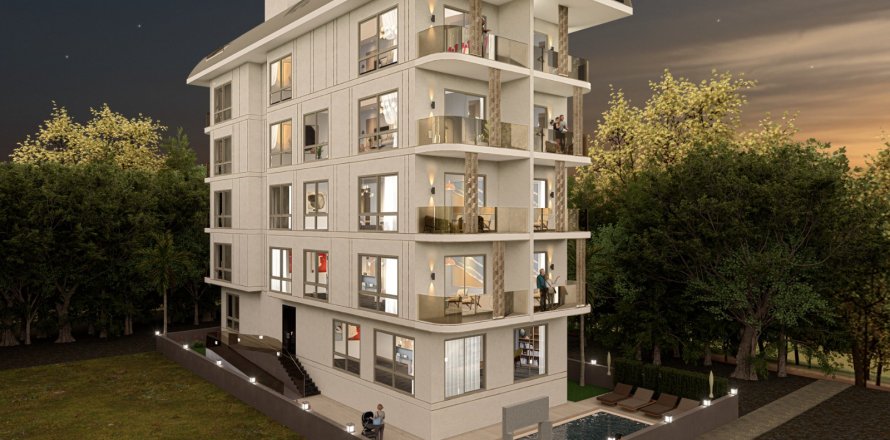 3+1 Lägenhet i Alanya, Antalya, Turkiet Nr. 222185