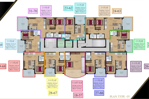 1+1 Wohnung in Avsallar, Antalya, Türkei Nr. 31654 - 19