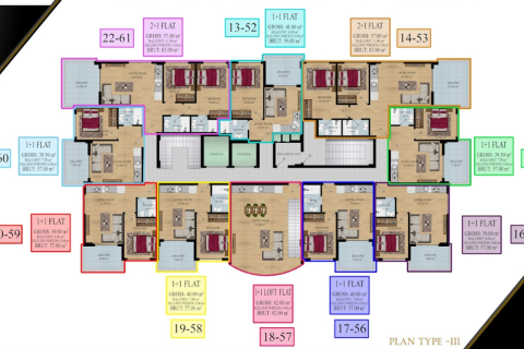 1+1 Wohnung in Avsallar, Antalya, Türkei Nr. 31654 - 18