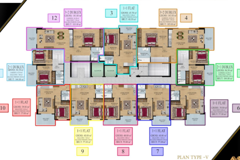 1+1 Wohnung in Avsallar, Antalya, Türkei Nr. 31654 - 16