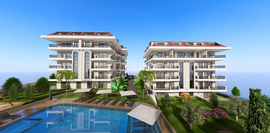 3+1 Takvåning i Alanya, Antalya, Turkiet Nr. 224384