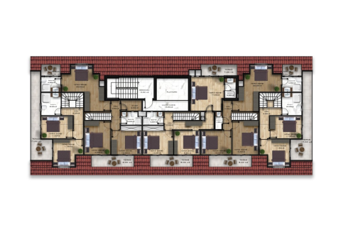 1+1 Lejlighed  i Mahmutlar, Antalya, Tyrkiet Nr. 32756 - 14