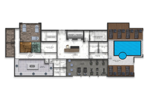 1+1 Lejlighed  i Mahmutlar, Antalya, Tyrkiet Nr. 32756 - 12
