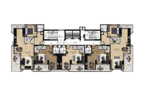 1+1 Lejlighed  i Mahmutlar, Antalya, Tyrkiet Nr. 32756 - 13
