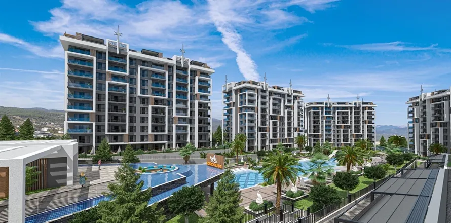 1+1 Lejlighed  i Alanya, Antalya, Tyrkiet Nr. 223557