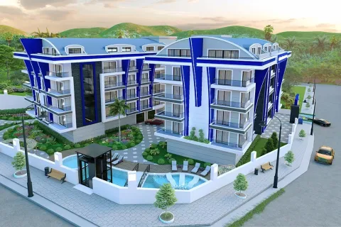 1+1 Lejlighed  i Alanya, Antalya, Tyrkiet Nr. 223555
